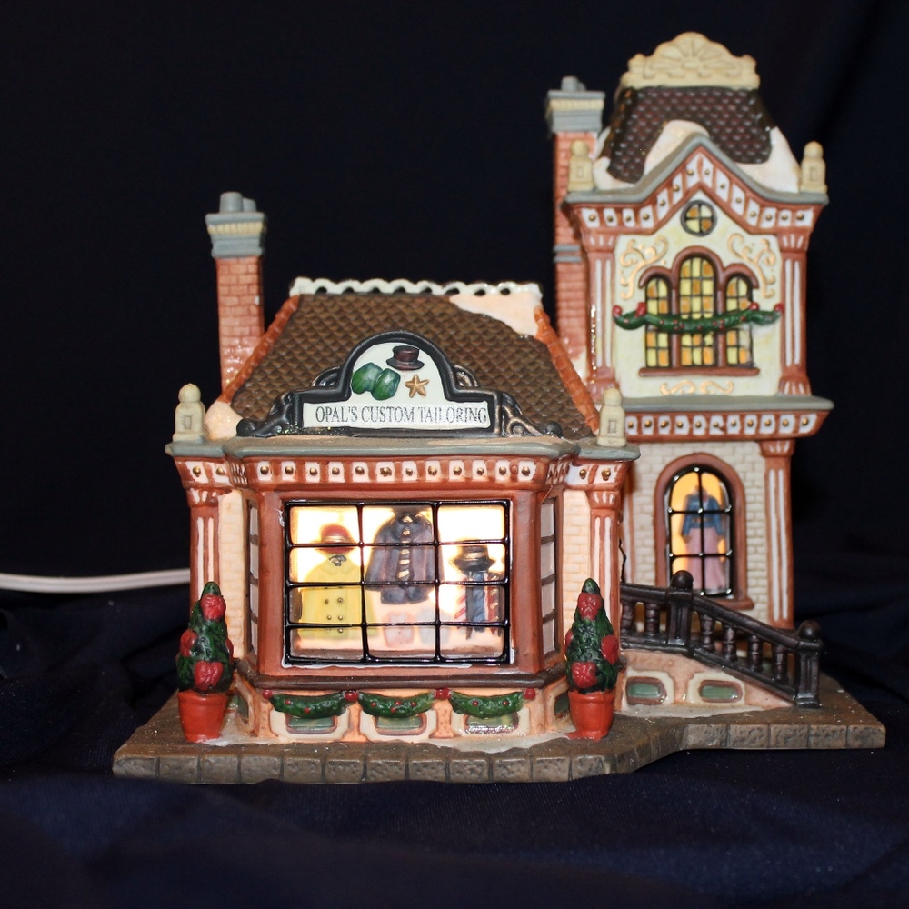 Holiday Time Opal's Custom Tailoring Xmas House